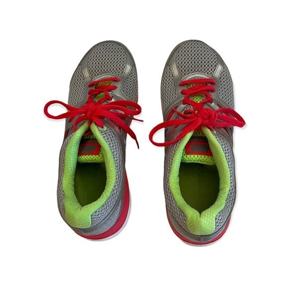 Nike Women’s Dual Fusion Running Sneaker Shoe SZ 7.5 USA  Gray Lime Salmon - Picture 4 of 10